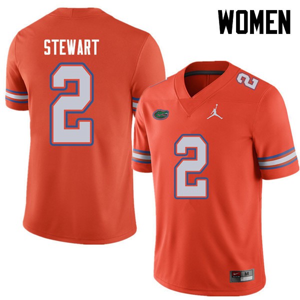 Jordan Brand Women #2 Brad Stewart Florida Gators College Football Jerseys Orange